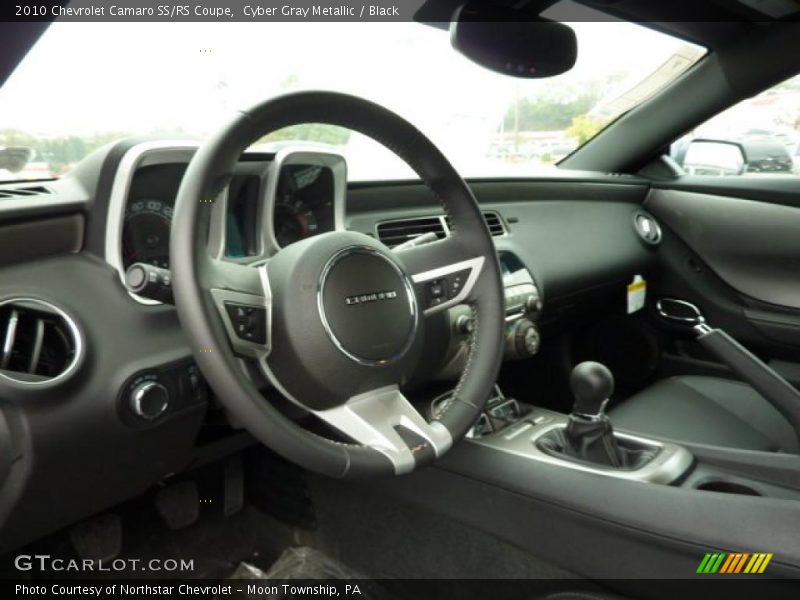 Cyber Gray Metallic / Black 2010 Chevrolet Camaro SS/RS Coupe