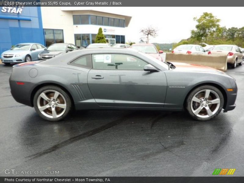 Cyber Gray Metallic / Black 2010 Chevrolet Camaro SS/RS Coupe