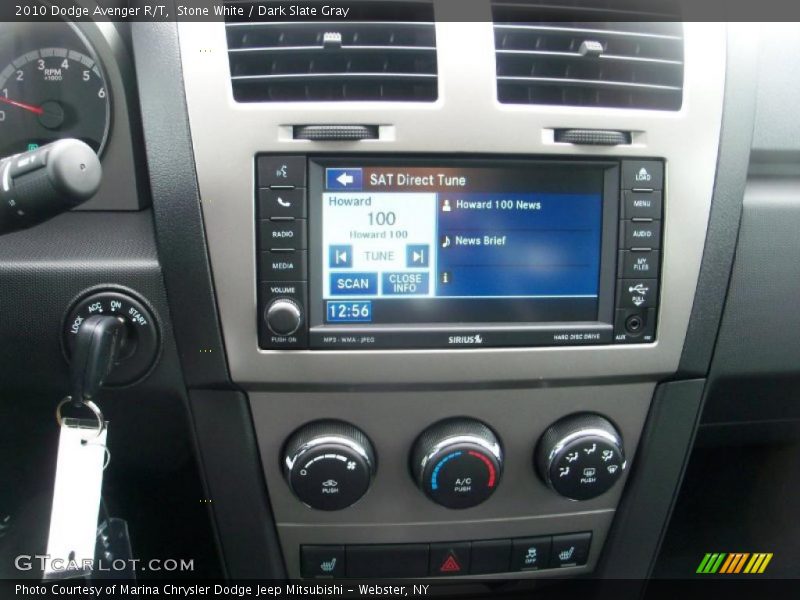 Stone White / Dark Slate Gray 2010 Dodge Avenger R/T