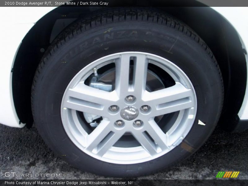 Stone White / Dark Slate Gray 2010 Dodge Avenger R/T