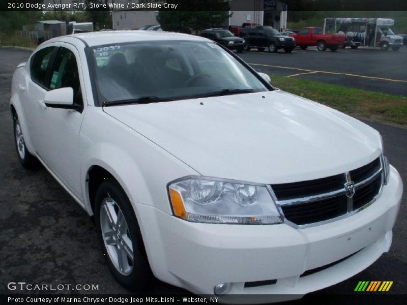 Stone White / Dark Slate Gray 2010 Dodge Avenger R/T