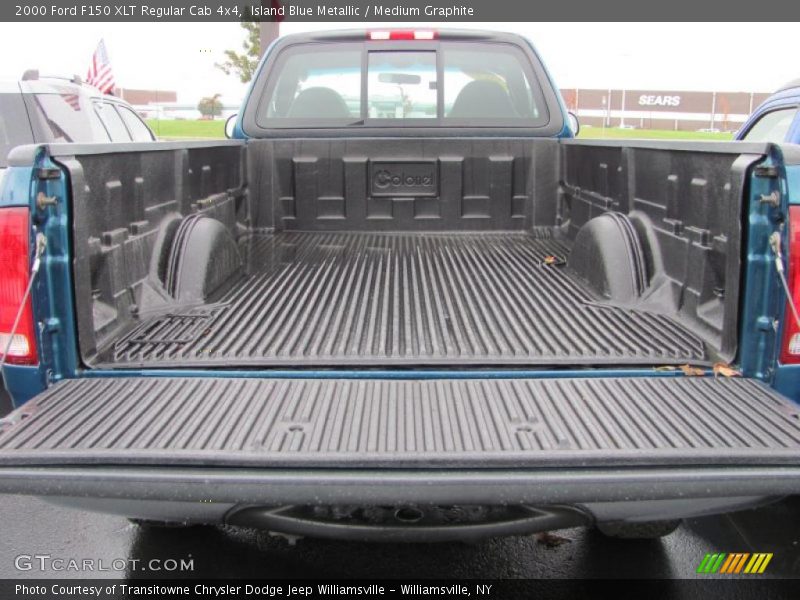 Island Blue Metallic / Medium Graphite 2000 Ford F150 XLT Regular Cab 4x4
