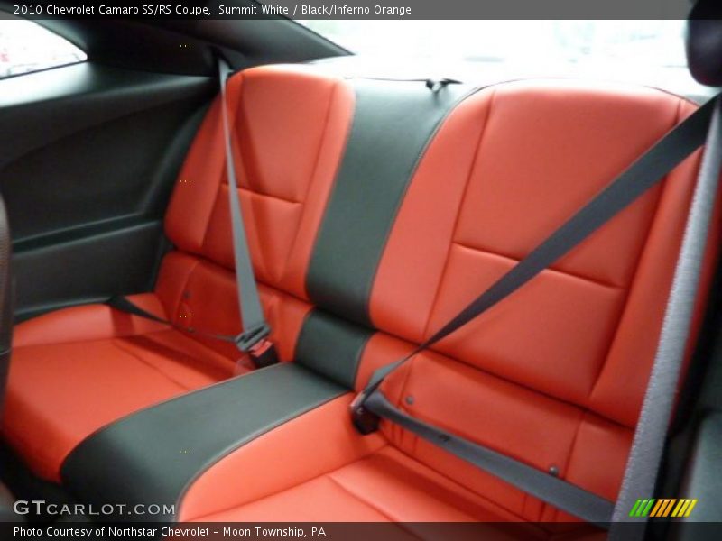 Summit White / Black/Inferno Orange 2010 Chevrolet Camaro SS/RS Coupe