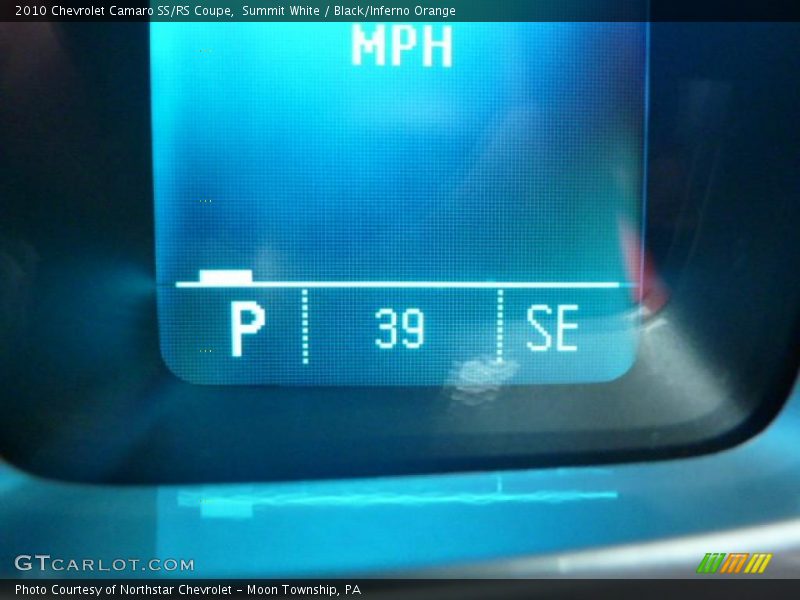 Summit White / Black/Inferno Orange 2010 Chevrolet Camaro SS/RS Coupe