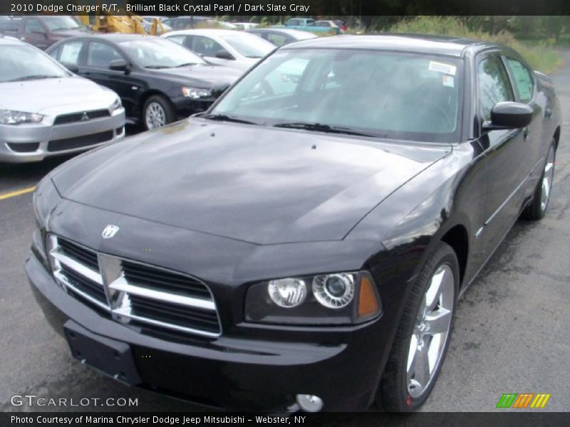 Brilliant Black Crystal Pearl / Dark Slate Gray 2010 Dodge Charger R/T