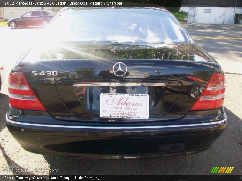 Black Opal Metallic / Charcoal 2002 Mercedes-Benz S 430 Sedan