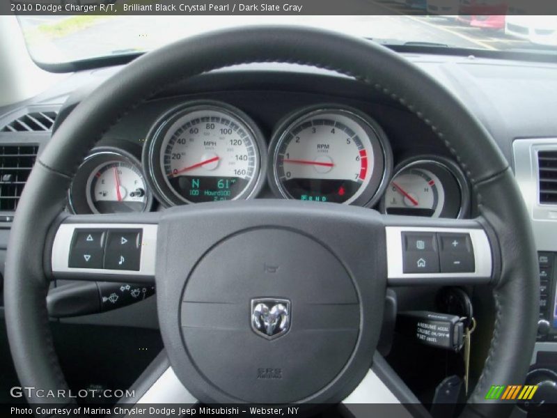 Brilliant Black Crystal Pearl / Dark Slate Gray 2010 Dodge Charger R/T