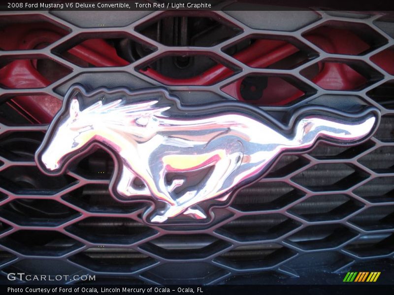 Torch Red / Light Graphite 2008 Ford Mustang V6 Deluxe Convertible