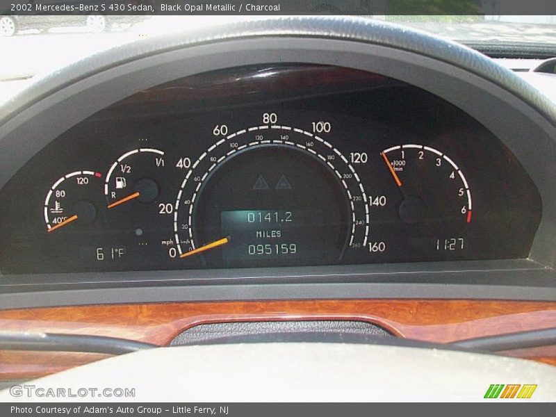 Black Opal Metallic / Charcoal 2002 Mercedes-Benz S 430 Sedan