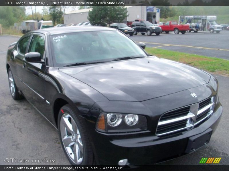 Brilliant Black Crystal Pearl / Dark Slate Gray 2010 Dodge Charger R/T