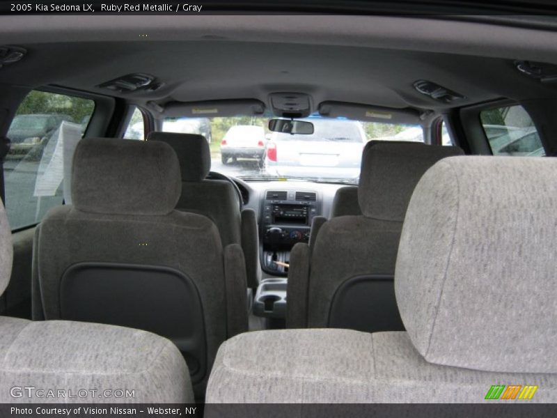 Ruby Red Metallic / Gray 2005 Kia Sedona LX