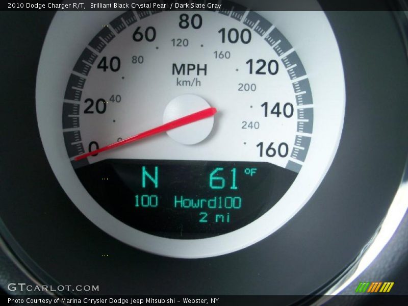 Brilliant Black Crystal Pearl / Dark Slate Gray 2010 Dodge Charger R/T