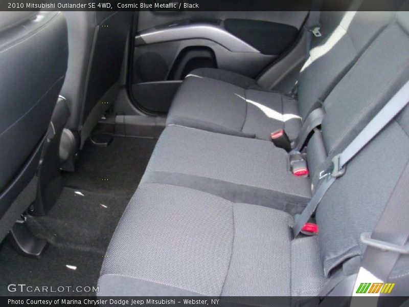 Cosmic Blue Metallic / Black 2010 Mitsubishi Outlander SE 4WD