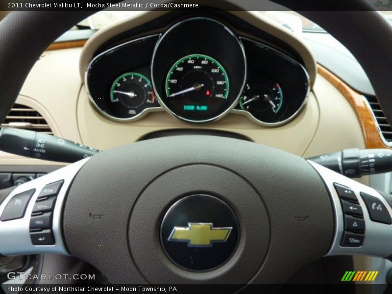 Mocha Steel Metallic / Cocoa/Cashmere 2011 Chevrolet Malibu LT