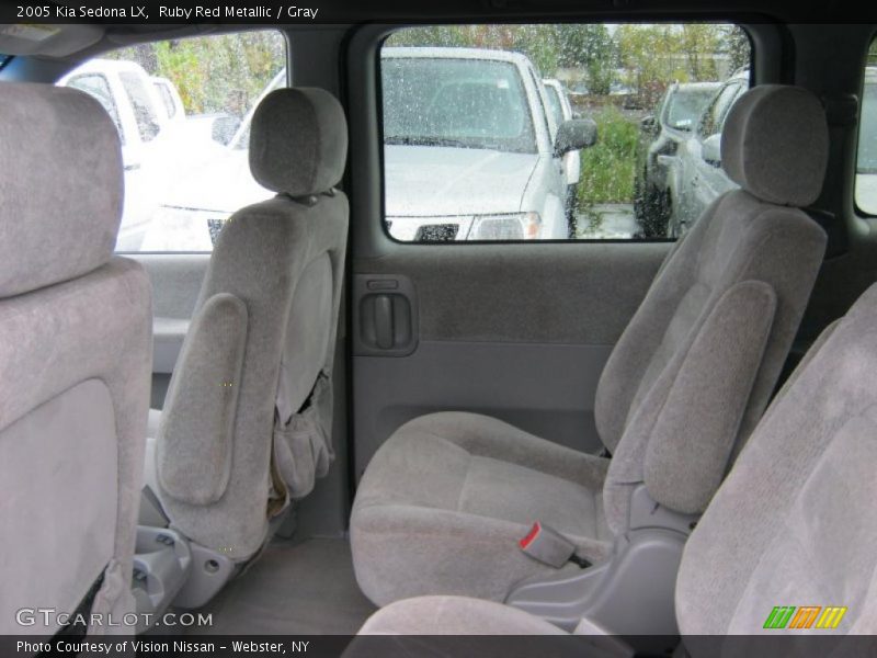 Ruby Red Metallic / Gray 2005 Kia Sedona LX