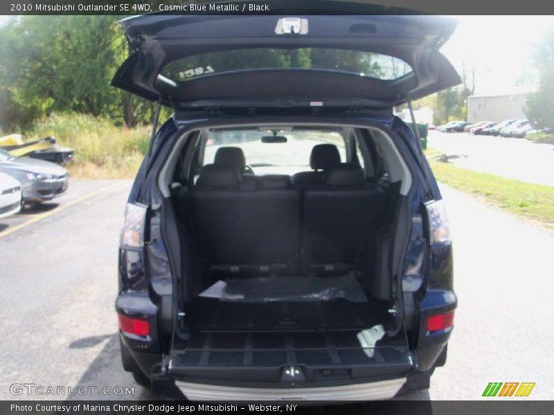 Cosmic Blue Metallic / Black 2010 Mitsubishi Outlander SE 4WD