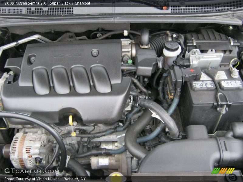 Super Black / Charcoal 2009 Nissan Sentra 2.0