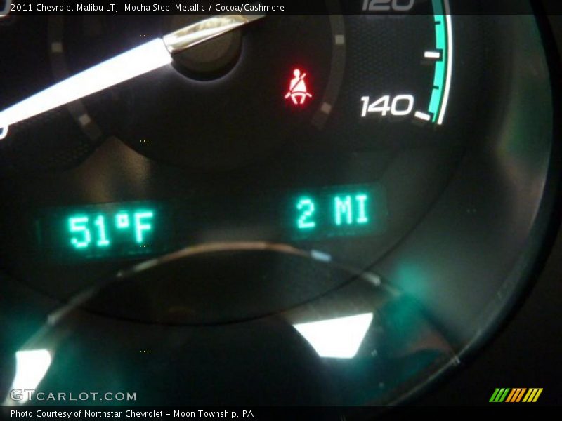 Mocha Steel Metallic / Cocoa/Cashmere 2011 Chevrolet Malibu LT