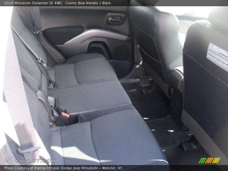 Cosmic Blue Metallic / Black 2010 Mitsubishi Outlander SE 4WD