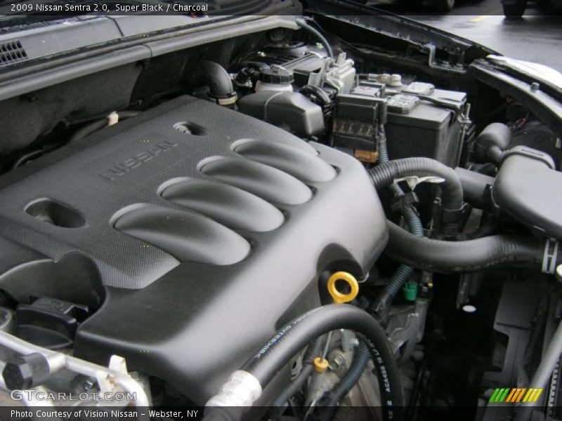 Super Black / Charcoal 2009 Nissan Sentra 2.0