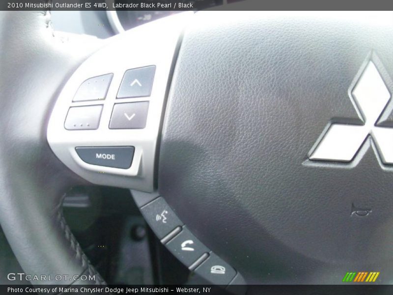Labrador Black Pearl / Black 2010 Mitsubishi Outlander ES 4WD