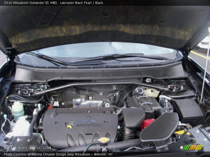 Labrador Black Pearl / Black 2010 Mitsubishi Outlander ES 4WD