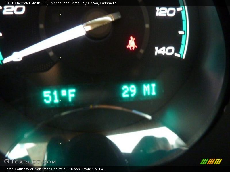 Mocha Steel Metallic / Cocoa/Cashmere 2011 Chevrolet Malibu LT