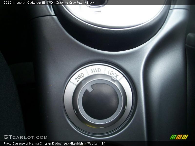 Graphite Gray Pearl / Black 2010 Mitsubishi Outlander ES 4WD