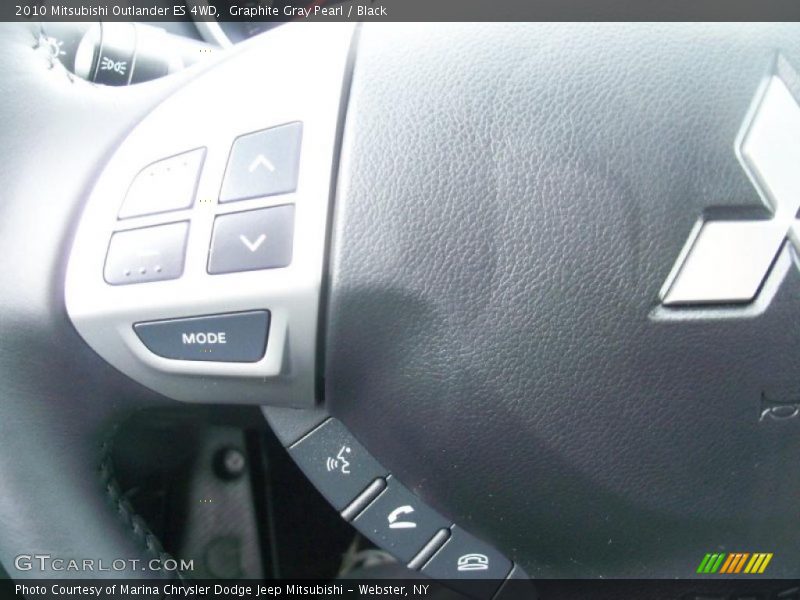 Graphite Gray Pearl / Black 2010 Mitsubishi Outlander ES 4WD
