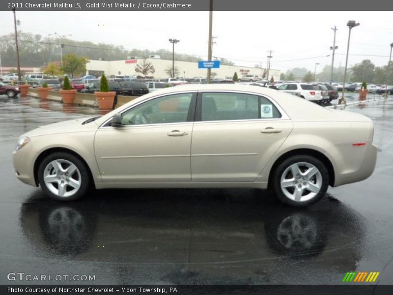 Gold Mist Metallic / Cocoa/Cashmere 2011 Chevrolet Malibu LS