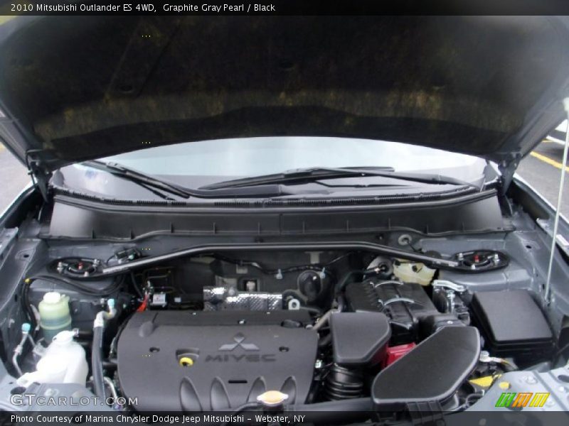 Graphite Gray Pearl / Black 2010 Mitsubishi Outlander ES 4WD