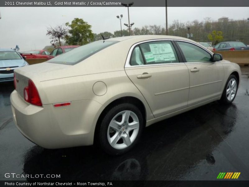 Gold Mist Metallic / Cocoa/Cashmere 2011 Chevrolet Malibu LS