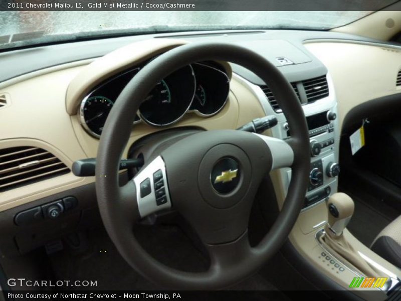 Gold Mist Metallic / Cocoa/Cashmere 2011 Chevrolet Malibu LS