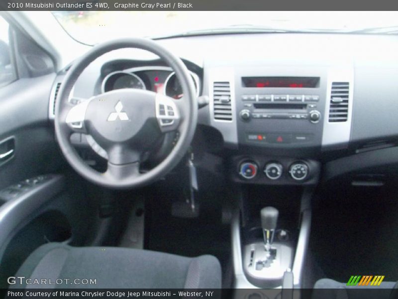 Graphite Gray Pearl / Black 2010 Mitsubishi Outlander ES 4WD