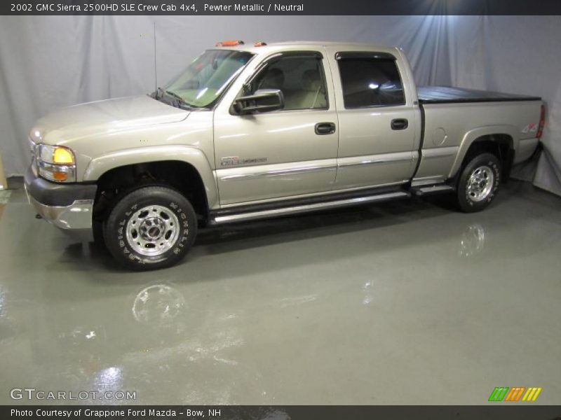 Pewter Metallic / Neutral 2002 GMC Sierra 2500HD SLE Crew Cab 4x4