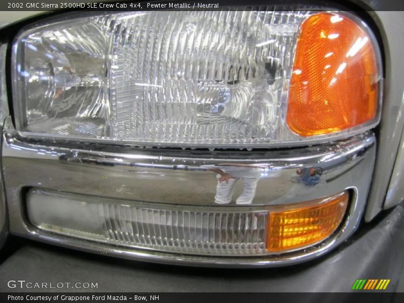 Pewter Metallic / Neutral 2002 GMC Sierra 2500HD SLE Crew Cab 4x4