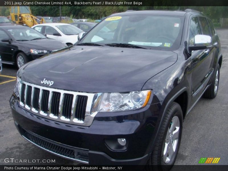 Blackberry Pearl / Black/Light Frost Beige 2011 Jeep Grand Cherokee Limited 4x4