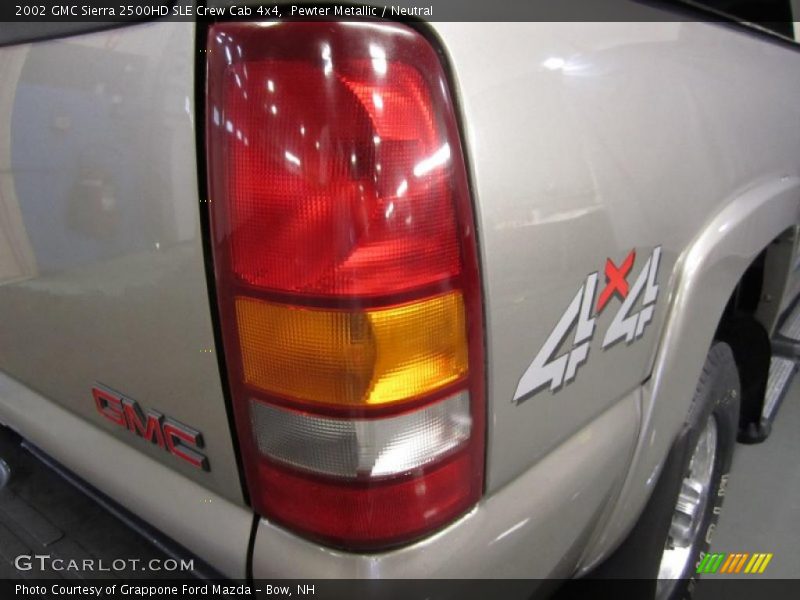 Pewter Metallic / Neutral 2002 GMC Sierra 2500HD SLE Crew Cab 4x4