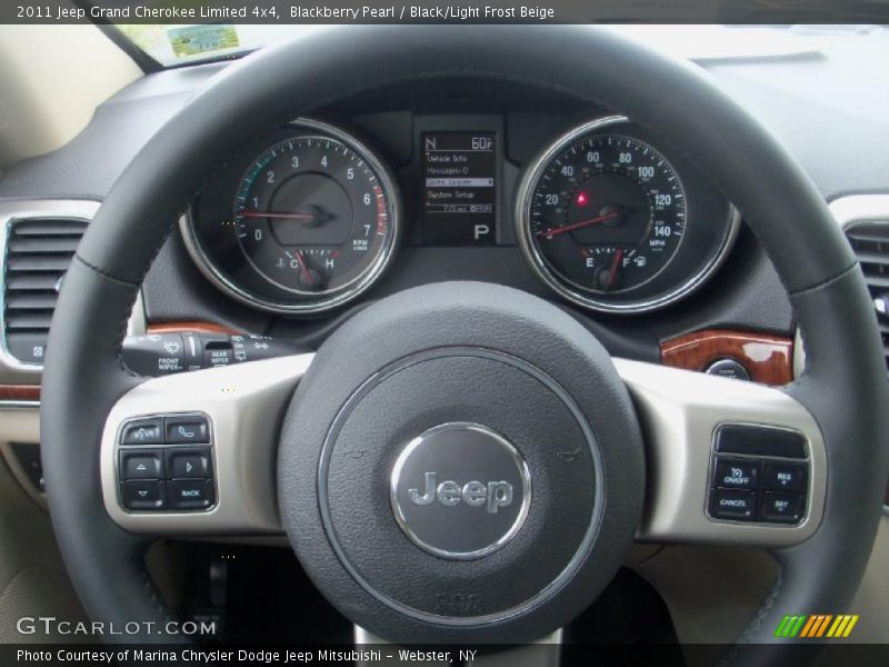 Blackberry Pearl / Black/Light Frost Beige 2011 Jeep Grand Cherokee Limited 4x4