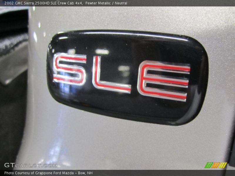 Pewter Metallic / Neutral 2002 GMC Sierra 2500HD SLE Crew Cab 4x4