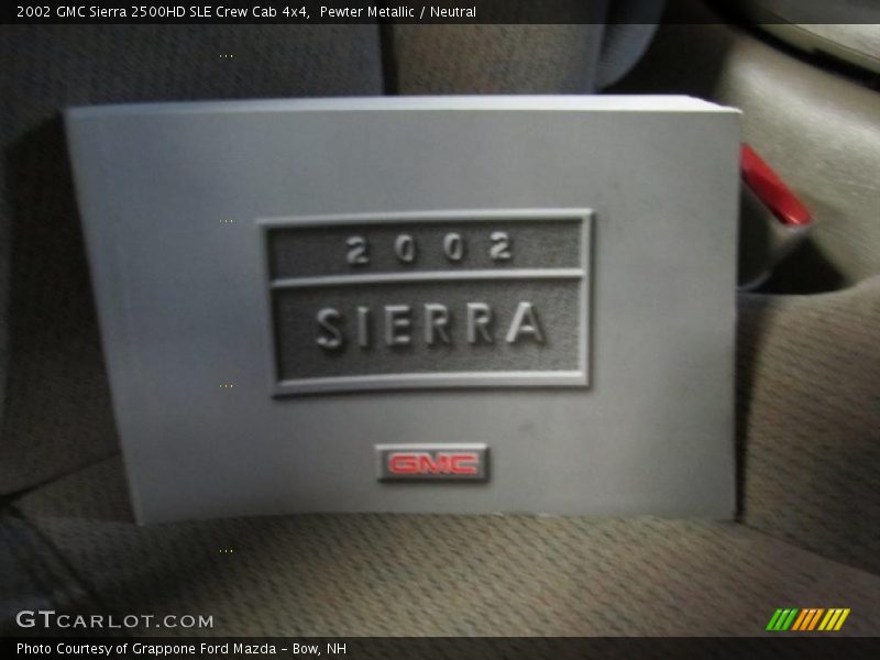 Pewter Metallic / Neutral 2002 GMC Sierra 2500HD SLE Crew Cab 4x4