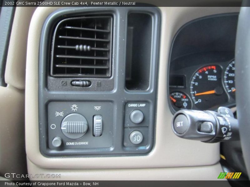 Pewter Metallic / Neutral 2002 GMC Sierra 2500HD SLE Crew Cab 4x4