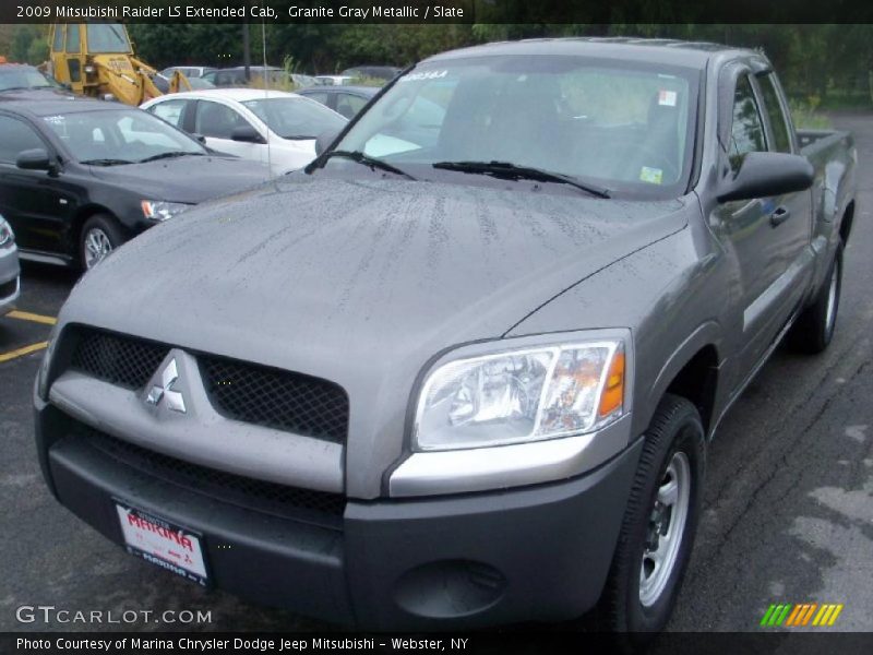 Granite Gray Metallic / Slate 2009 Mitsubishi Raider LS Extended Cab