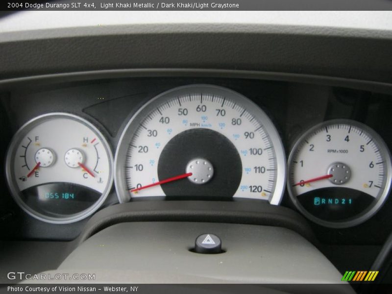 Light Khaki Metallic / Dark Khaki/Light Graystone 2004 Dodge Durango SLT 4x4