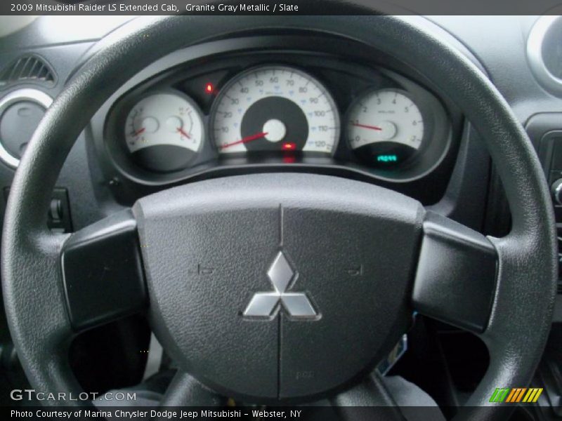 Granite Gray Metallic / Slate 2009 Mitsubishi Raider LS Extended Cab