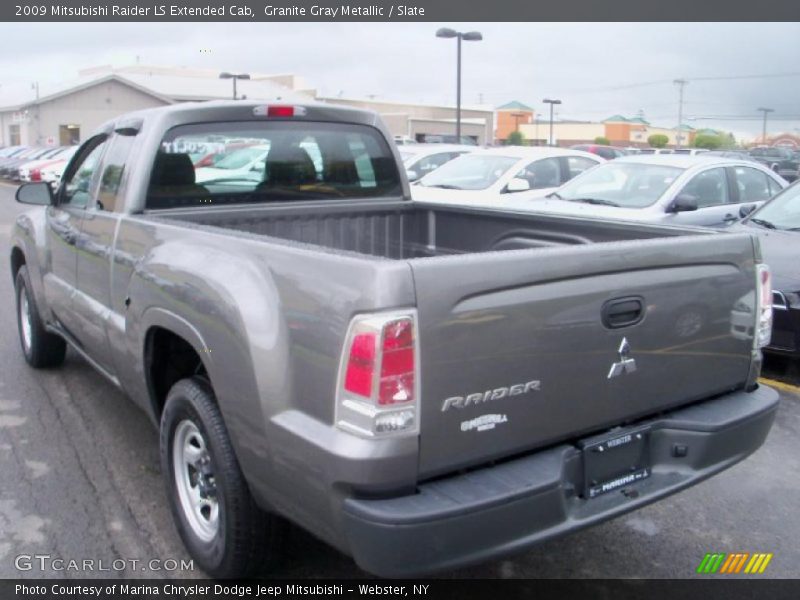 Granite Gray Metallic / Slate 2009 Mitsubishi Raider LS Extended Cab
