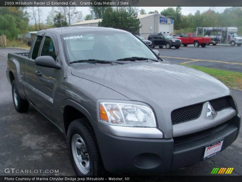 Granite Gray Metallic / Slate 2009 Mitsubishi Raider LS Extended Cab