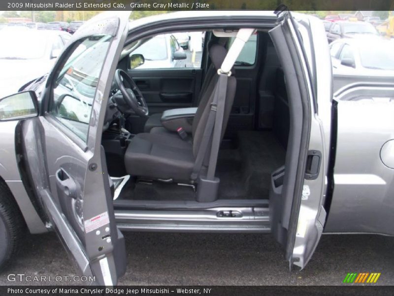 Granite Gray Metallic / Slate 2009 Mitsubishi Raider LS Extended Cab