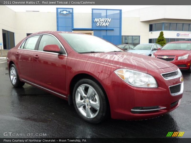 Red Jewel Tintcoat / Cocoa/Cashmere 2011 Chevrolet Malibu LT