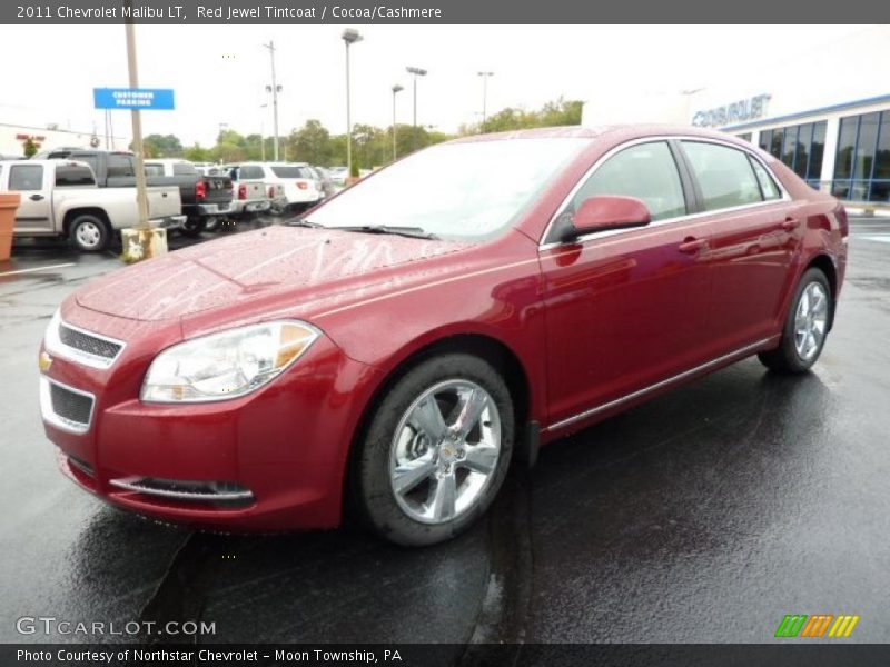 Red Jewel Tintcoat / Cocoa/Cashmere 2011 Chevrolet Malibu LT